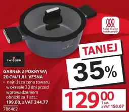 Selgros Garnek z pokrywą 20cm/1,8l Vesna oferta