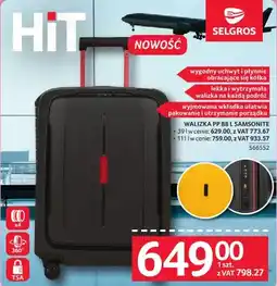 Selgros Walizka PP 88 L Samsonite oferta