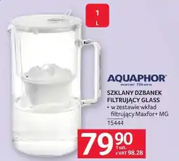 Selgros Szklany dzbanek filtrujący GLASS AQUAPHOR oferta