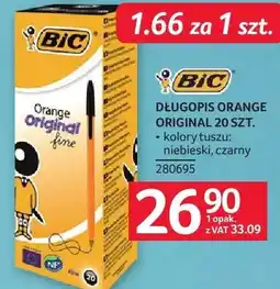 Selgros Długopis DŁUGOPIS ORANGE ORIGINAL 20 SZT. BIC 280605 oferta