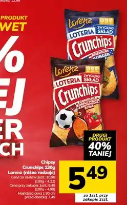 Hitpol Chipsy Crunchips Lorenz (różne rodzaje) oferta