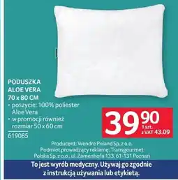 Selgros Poduszka Aloe Vera 70 x 80 cm oferta