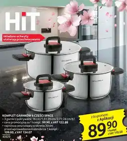 Selgros Komplet garnków 6 części SPACE oferta