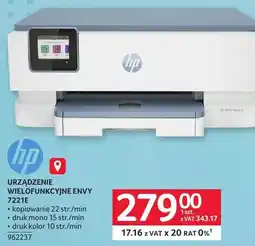 Selgros Drukarka URZĄDZENIE WIELOFUNKCYJNE ENVY 7221E HP 962237 oferta