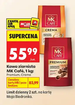 Biedronka Kawa ziarnista MK Cafe oferta