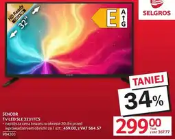 Selgros Telewizor LED SENCOR SLE 3231TCS 32 oferta