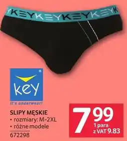 Selgros Slipy męskie KEY oferta