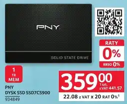 Selgros Dysk SSD PNY DYSK SSD SSD7CS900 934849 oferta