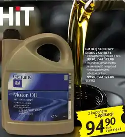 Selgros Olej silnikowy GM Dexos 2 5W-30 5L z kuponem z Aplikacji oferta