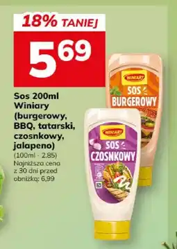 Hitpol Sos Winiory (burgerowy, BBQ, tatarski, koktajlowy, jalapeño) oferta