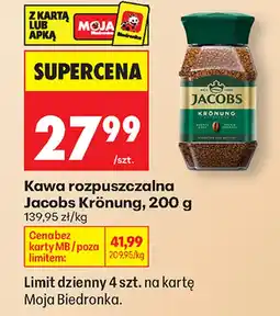 Biedronka Kawa rozpuszczalna Jacobs oferta