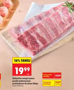 Biedronka Żeberka wieprzowe oferta