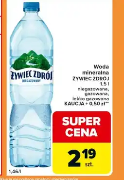 Carrefour Express Woda niegazowana Żywiec zdrój oferta