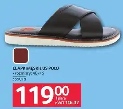 Selgros Klapki męskie US Polo oferta