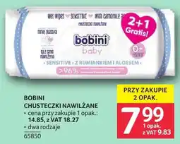 Selgros Chusteczki nawilżane Bobini baby 2+1 gratis oferta