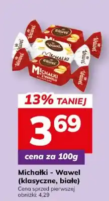 Hitpol Cena za 100g Michałki - Wawel (klasyczne, białe) oferta