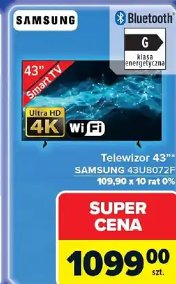Carrefour Telewizor 43" SAMSUNG 43U8072F oferta