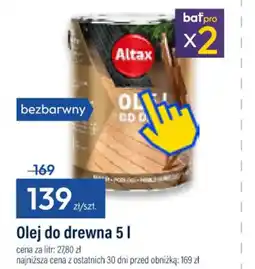 Bat Olej do drewna Altax oferta
