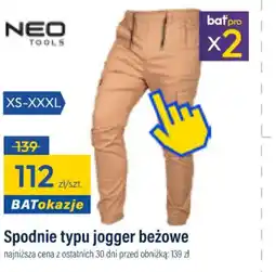 Bat NEO TOOLS Spodnie jogger oferta