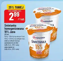 Polomarket Śmietanka homogenizowana 18% Jana oferta