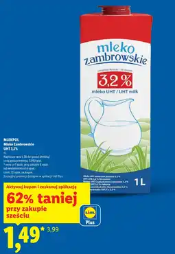 Lidl Mleko Zambrowskie oferta