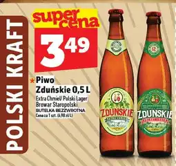 Topaz Piwo Zduńskie extra chmiel polski lager oferta