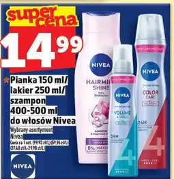 Topaz Pianka 150ml/lakier 250ml/szampon 400-500ml do włosów Nivea oferta