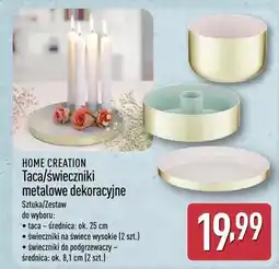 ALDI Taca/świeczniki metalowe dekoracyjne oferta