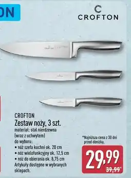 ALDI Zestaw noży 3 szt oferta