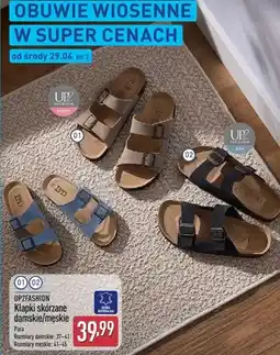 ALDI Klapki skórzane damskie/męskie oferta