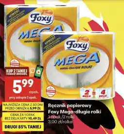 Delikatesy Centrum Ręcznik papierowy Foxy Mega - długie rolki oferta