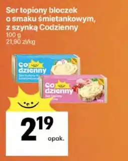 Delikatesy Centrum Ser topiony bloczek o smaku śmietankowym, z szynką Codzienny oferta