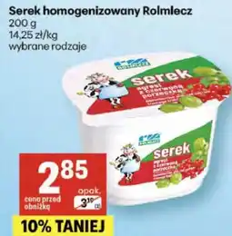 Delikatesy Centrum Serek homogenizowany Rolmlecz oferta