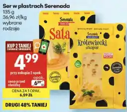 Delikatesy Centrum Ser w plastrach Serenada 135 g wybrane rodzaje oferta