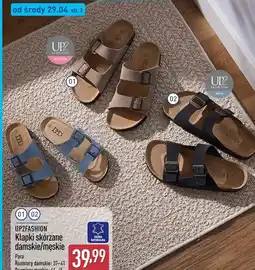 ALDI UP2FASHION Klapki skórzane damskie/męskie oferta