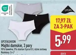 ALDI UP2FASHION Majtki damskie, 3 pary oferta