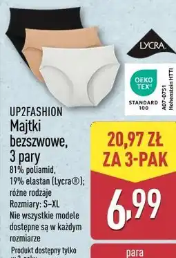 ALDI Majtki bezszwowe, 3 pary UP2FASHION oferta