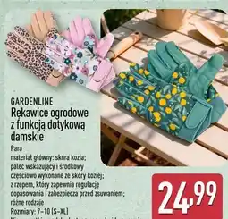 ALDI GARDENLINE Rękawice ogrodowe z funkcją dotykową damskie oferta