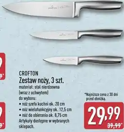 ALDI Zestaw noży, 3 szt. CROFTON oferta