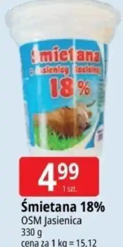 E.Leclerc Śmietana 18% OSM Jasienica oferta