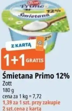 E.Leclerc Śmietana Primo 12% Zott oferta