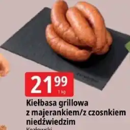 E.Leclerc Kiełbasa grillowa z majerankiem/z czosnkiem niedźwiedzim Kozłowski oferta