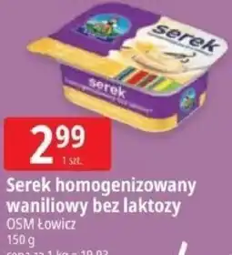 E.Leclerc Serek homogenizowany waniliowy bez laktozy OSM Łowicz oferta