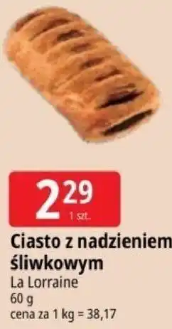 E.Leclerc Ciasto z nadzieniem śliwkowym La Lorraine oferta