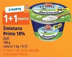 E.Leclerc Śmietana Primo 18% Zott oferta
