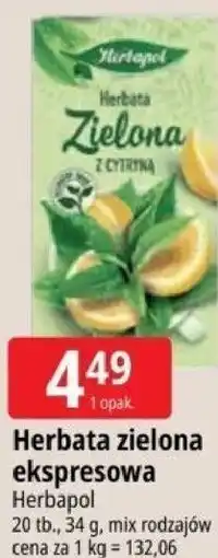 E.Leclerc Herbata zielona ekspresowa Herbapol oferta