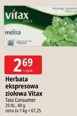 E.Leclerc Herbata ekspresowa ziołowa Vitax oferta