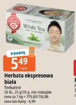 E.Leclerc Herbata ekspresowa biała Teekanne oferta