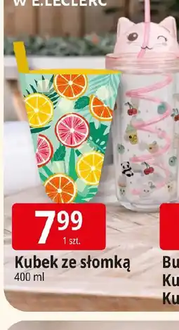 E.Leclerc Kubek ze słomk oferta
