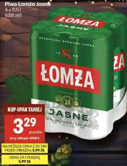 Delikatesy Centrum Piwo Łomża Jasne oferta